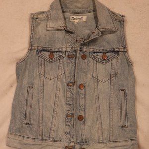 XS Madewell Denim Vest